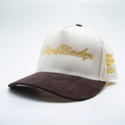 The Sueded Bill Podium Cap